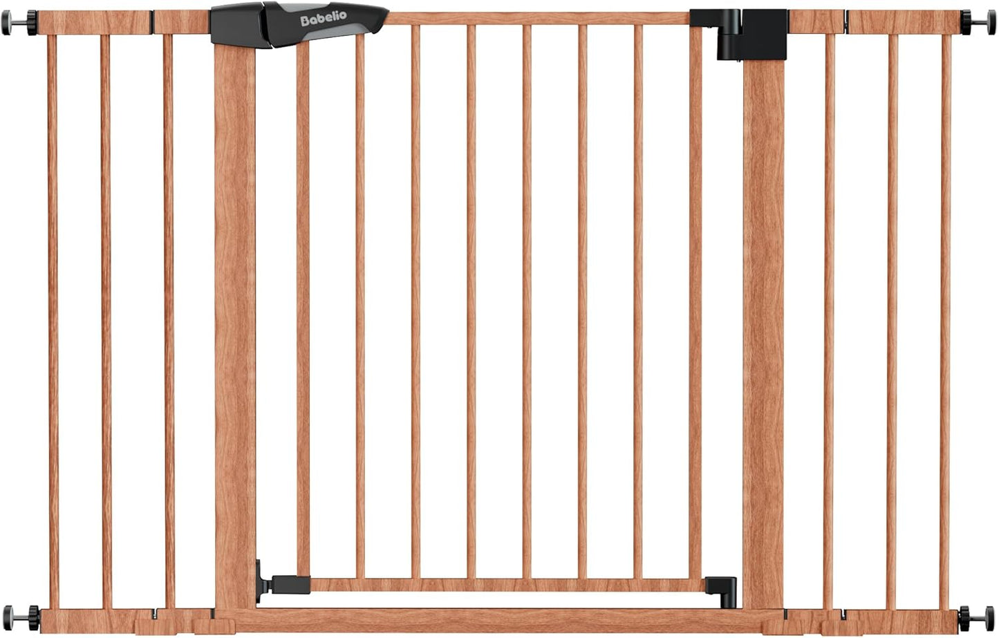 Pressure Mounted Baby Gate for Stairs, 26-40" Wide No Drilling Option, Auto Close with 3-Way Locking, Easy Install Safety Gate for Doorways, Kitchen, Hallway, Laundry, Indoor Use, White