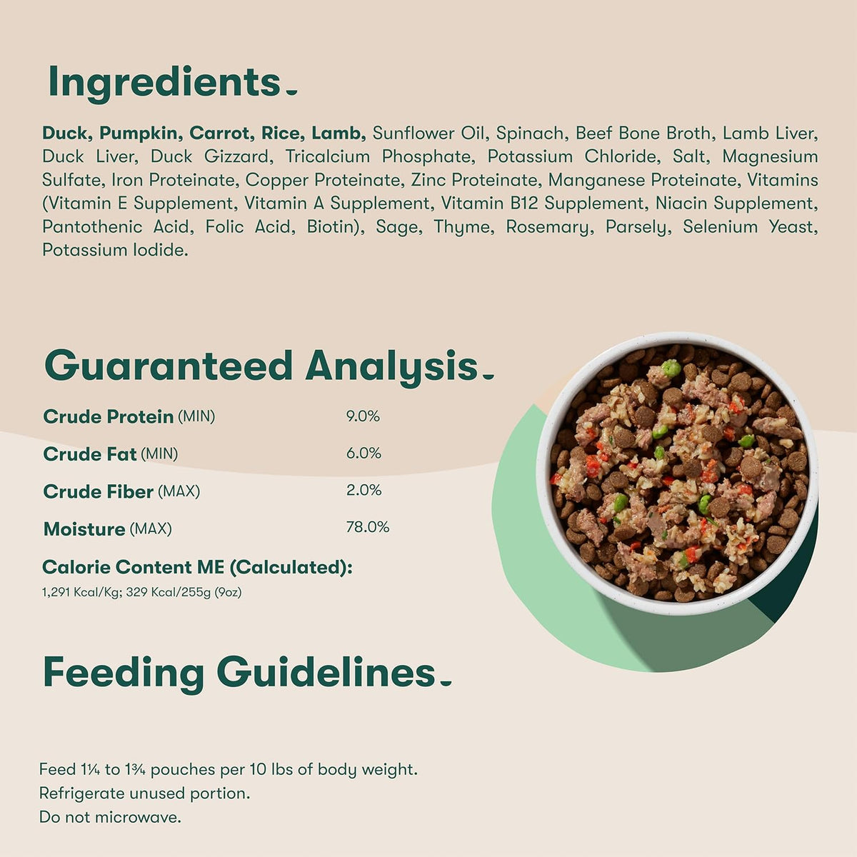 Grain Free Dry Dog Food - Real Lamb, Sweet Potato & Carrot, 4lb