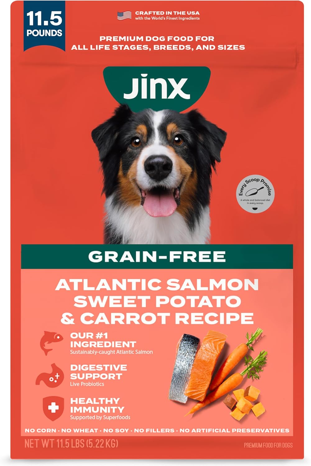 Grain Free Dry Dog Food - Real Lamb, Sweet Potato & Carrot, 4lb