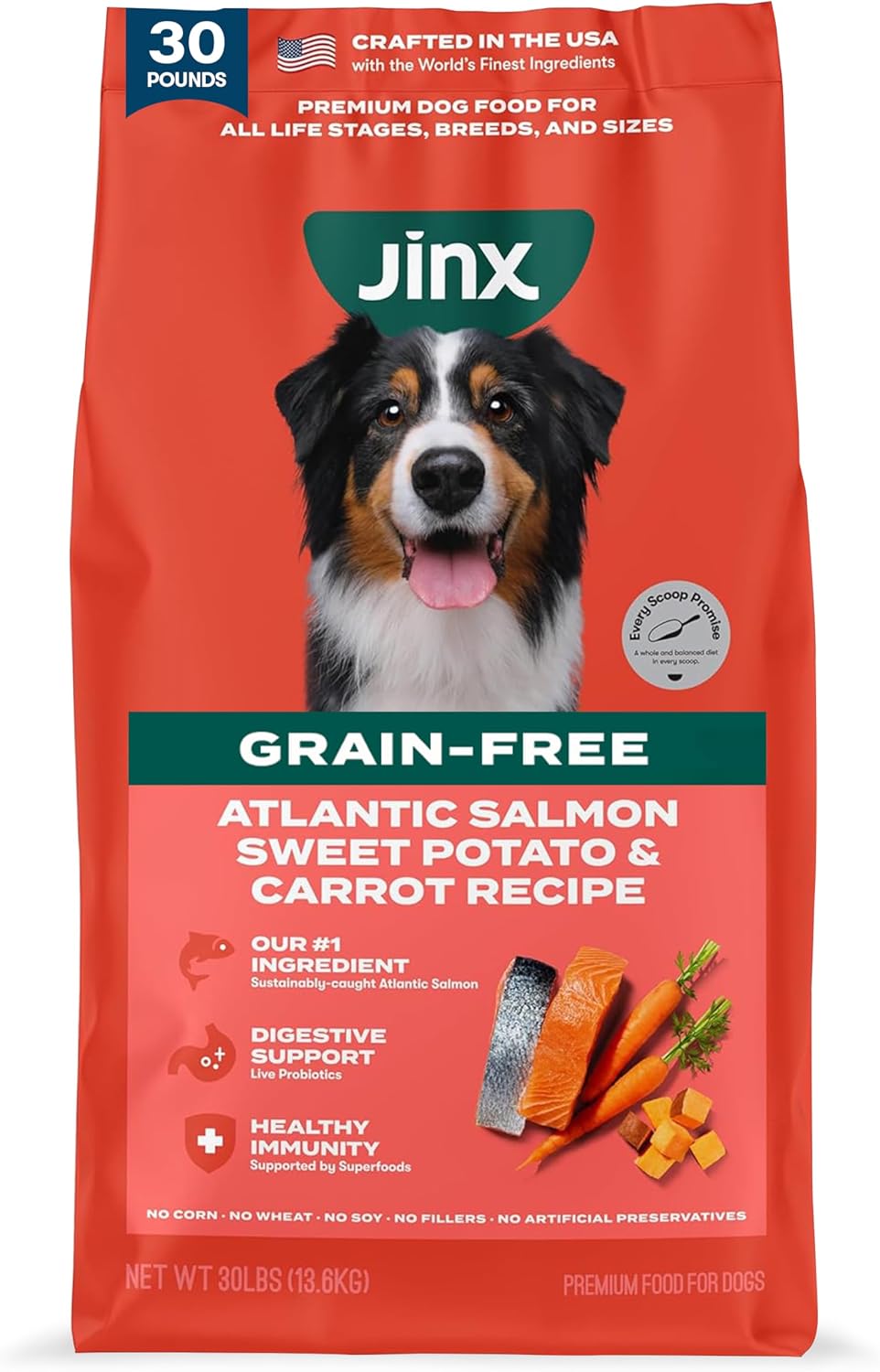 Grain Free Dry Dog Food - Real Lamb, Sweet Potato & Carrot, 4lb