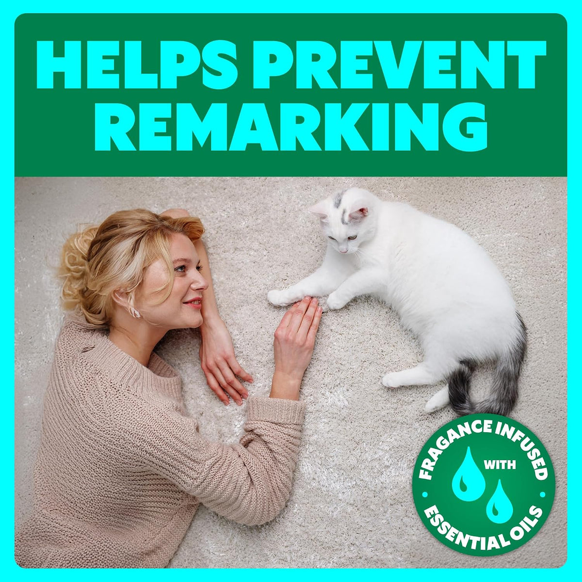 Pet Stain Remover Spray, Color-Safe Multisurface & Carpet Cleaner Solution for Dog & Cat Urine, Feces, Vomit & Mud, Fights Odors & Remarking, Fast-Acting Cleans in 5 Minutes or Less, 22oz
