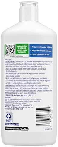 Pet Stain Remover Spray, Color-Safe Multisurface & Carpet Cleaner Solution for Dog & Cat Urine, Feces, Vomit & Mud, Fights Odors & Remarking, Fast-Acting Cleans in 5 Minutes or Less, 22oz
