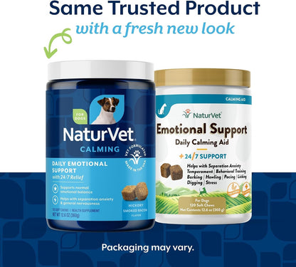 Quiet Moments Calming Plus Hemp Dog Supplement - 180 Soft Chews