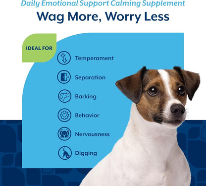 Quiet Moments Calming Plus Hemp Dog Supplement - 180 Soft Chews