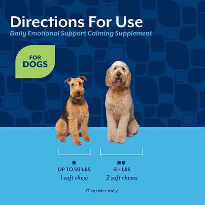 Quiet Moments Calming Plus Hemp Dog Supplement - 180 Soft Chews