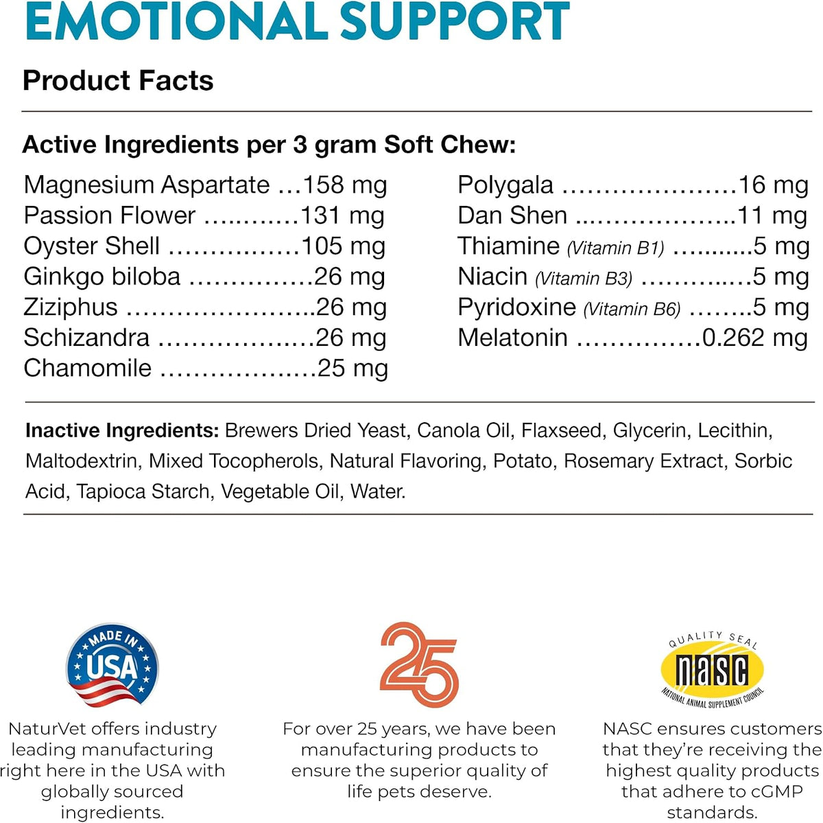 Quiet Moments Calming Plus Hemp Dog Supplement - 180 Soft Chews