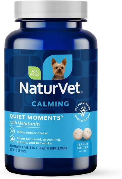 Quiet Moments Calming Plus Hemp Dog Supplement - 180 Soft Chews