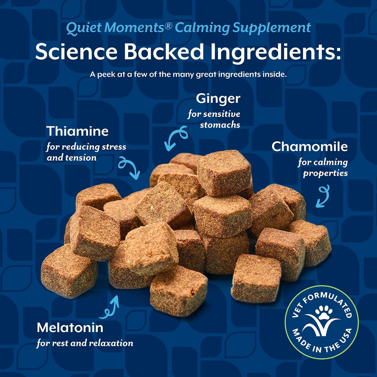 Quiet Moments Calming Plus Hemp Dog Supplement - 180 Soft Chews