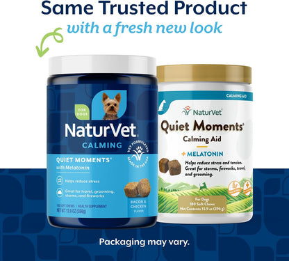 Quiet Moments Calming Plus Hemp Dog Supplement - 180 Soft Chews