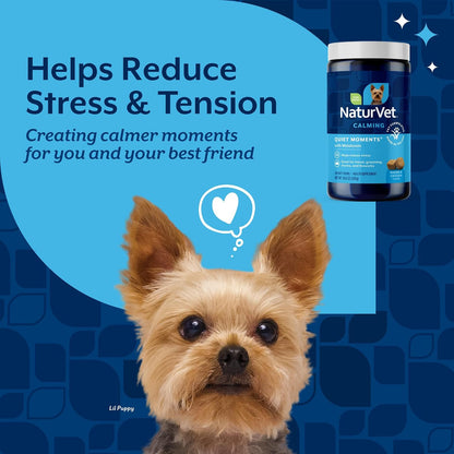 Quiet Moments Calming Plus Hemp Dog Supplement - 180 Soft Chews