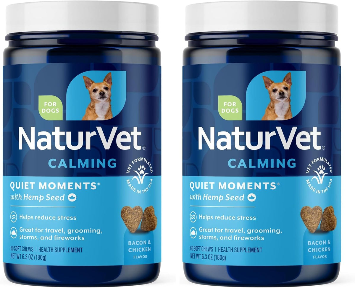 Quiet Moments Calming Plus Hemp Dog Supplement - 180 Soft Chews
