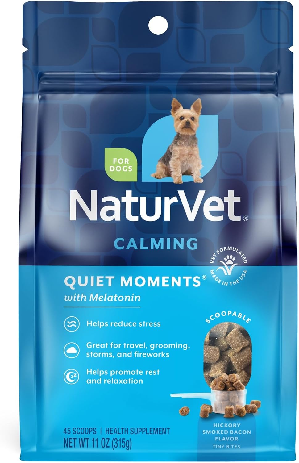 Quiet Moments Calming Plus Hemp Dog Supplement - 180 Soft Chews