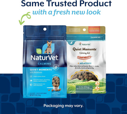 Quiet Moments Calming Plus Hemp Dog Supplement - 180 Soft Chews