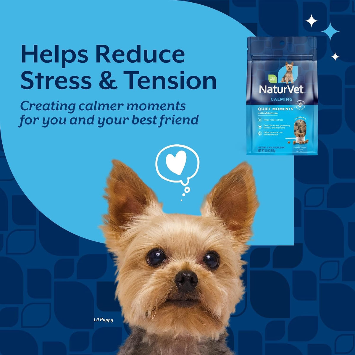 Quiet Moments Calming Plus Hemp Dog Supplement - 180 Soft Chews