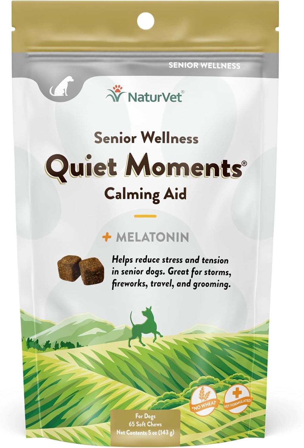 Quiet Moments Calming Plus Hemp Dog Supplement - 180 Soft Chews