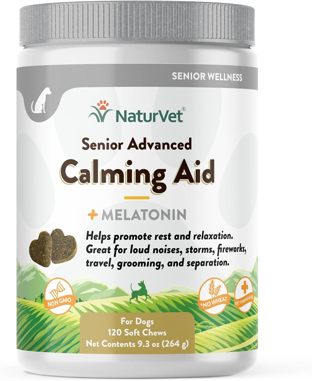 Quiet Moments Calming Plus Hemp Dog Supplement - 180 Soft Chews