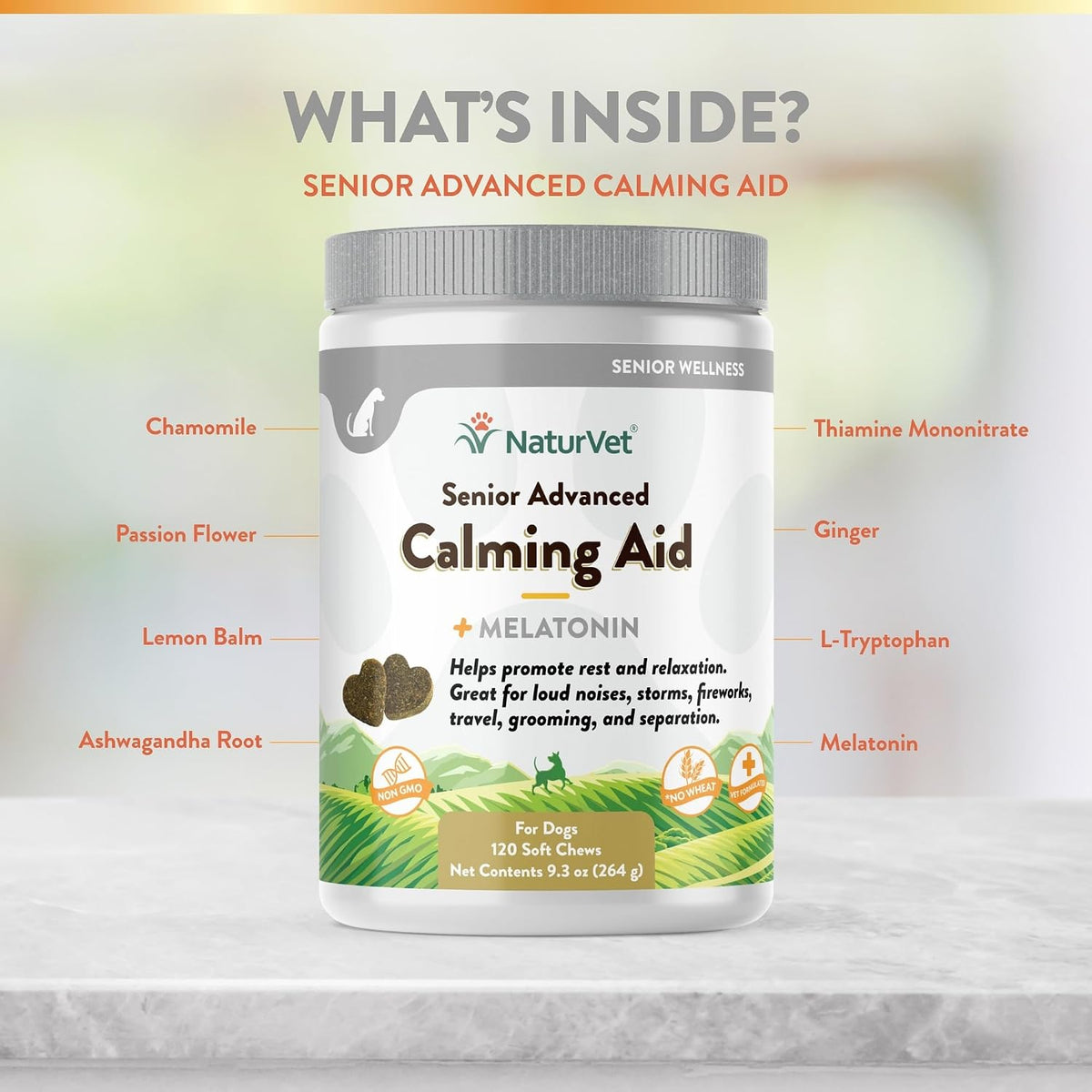 Quiet Moments Calming Plus Hemp Dog Supplement - 180 Soft Chews