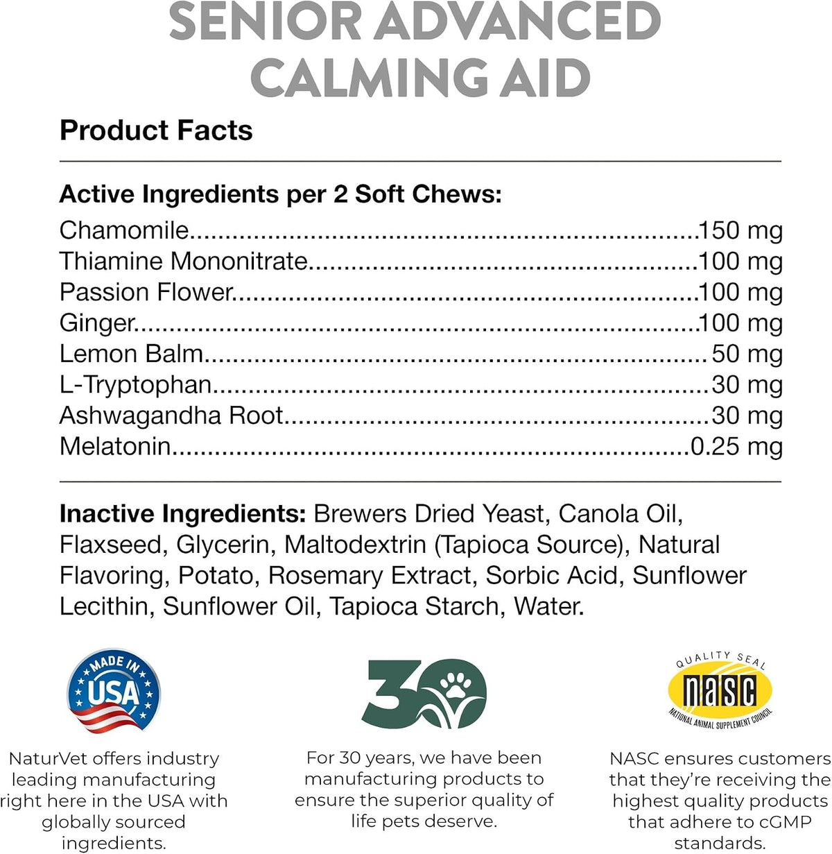 Quiet Moments Calming Plus Hemp Dog Supplement - 180 Soft Chews