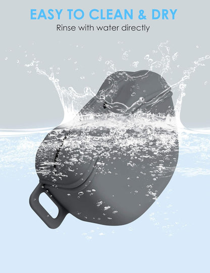 1.67 Cup Magnetic Dog Treat Pouch with Training Clicker (Black)