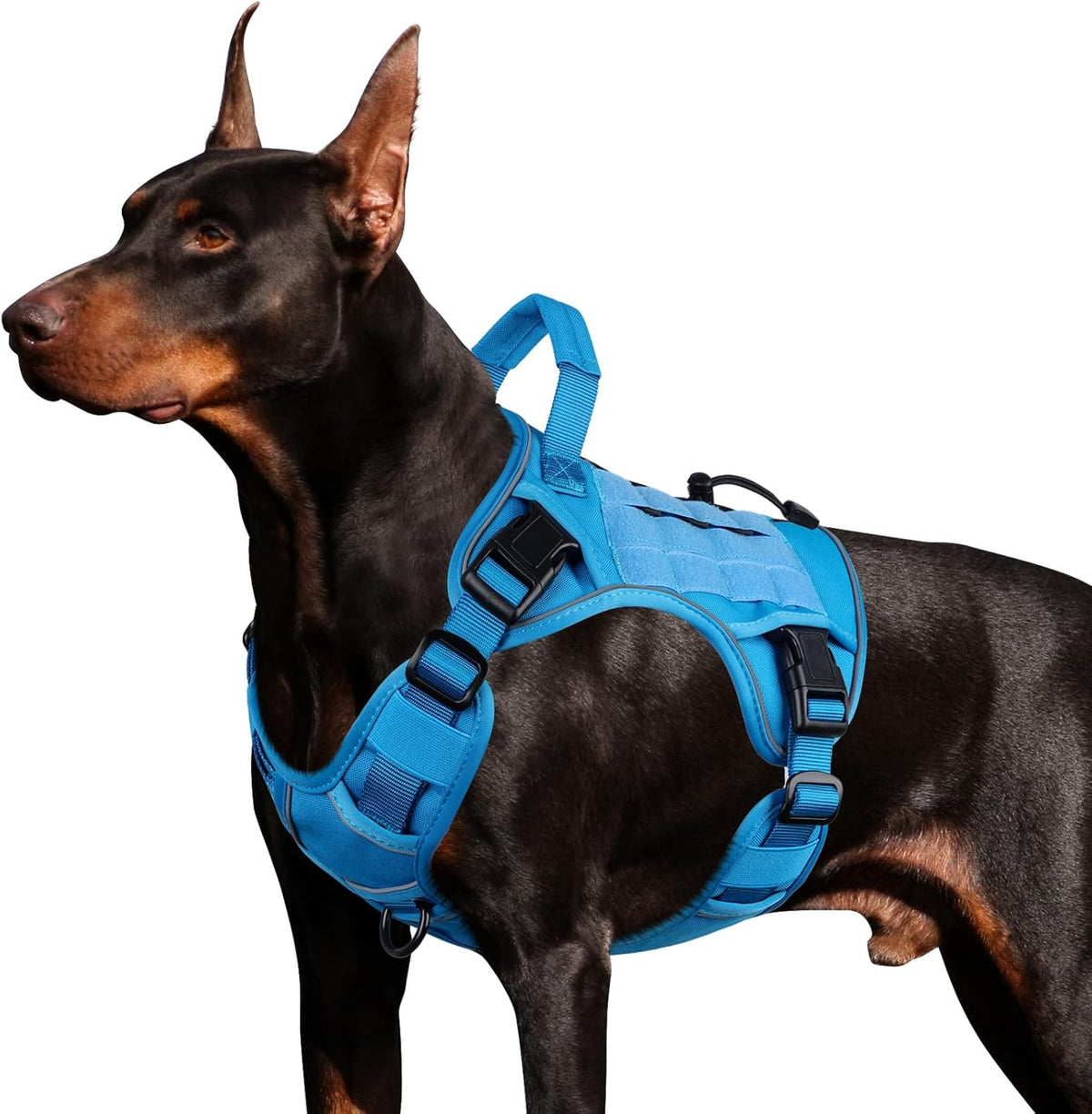 Tactical Dog Harness for Large Dogs,No Pull Heavy Duty Dog Harness