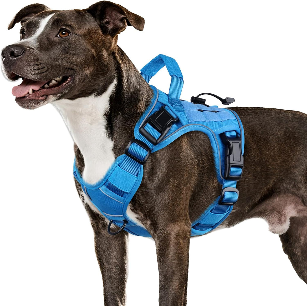 Tactical Dog Harness for Large Dogs,No Pull Heavy Duty Dog Harness