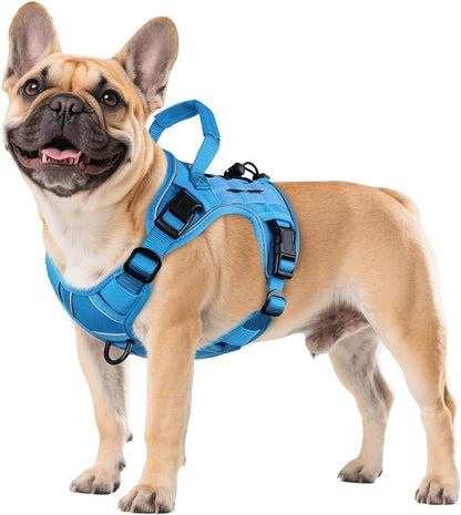 Tactical Dog Harness for Large Dogs,No Pull Heavy Duty Dog Harness