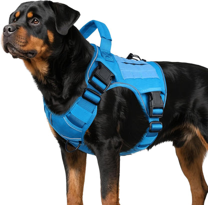 Tactical Dog Harness for Large Dogs,No Pull Heavy Duty Dog Harness