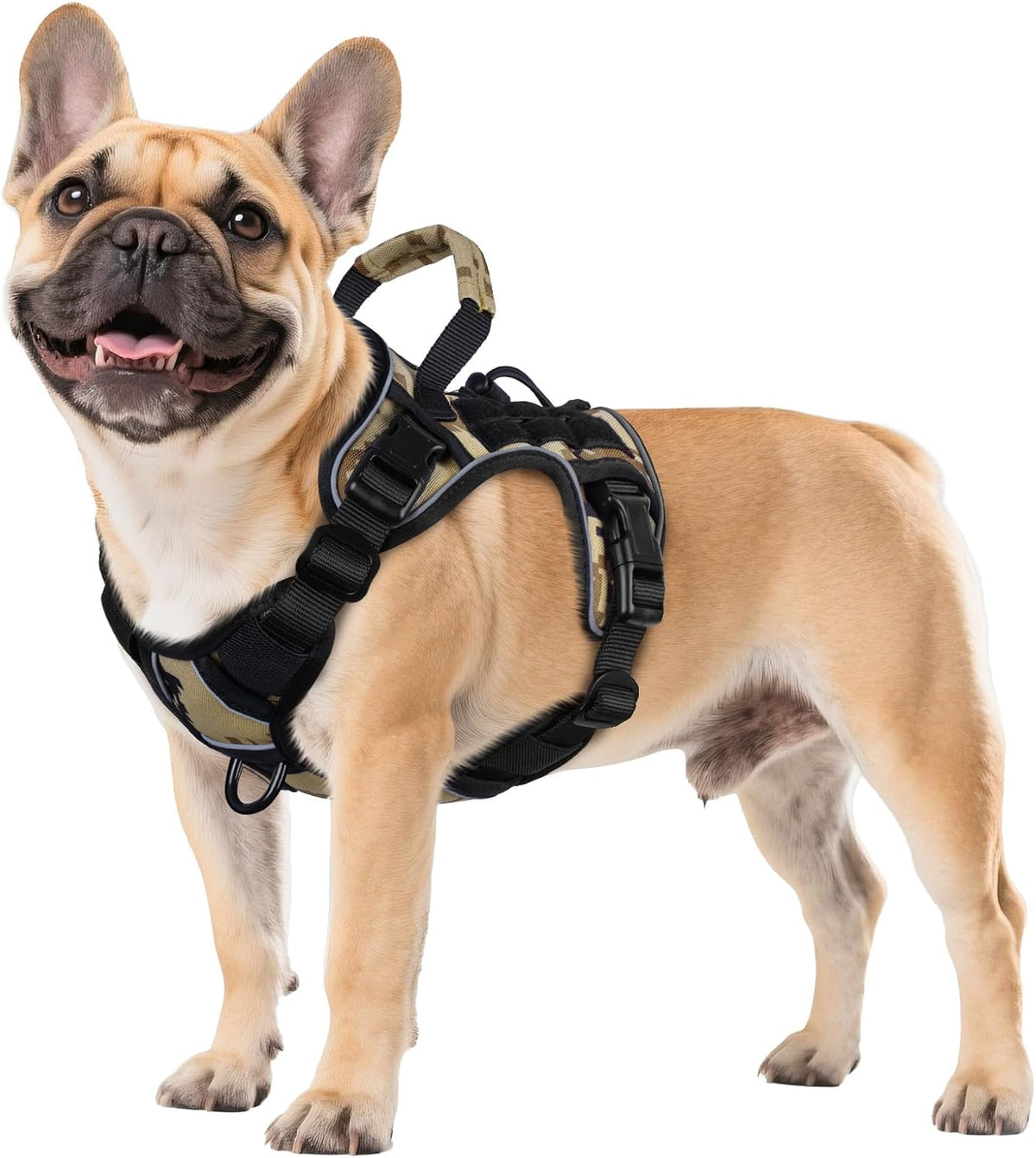 Tactical Dog Harness for Large Dogs,No Pull Heavy Duty Dog Harness