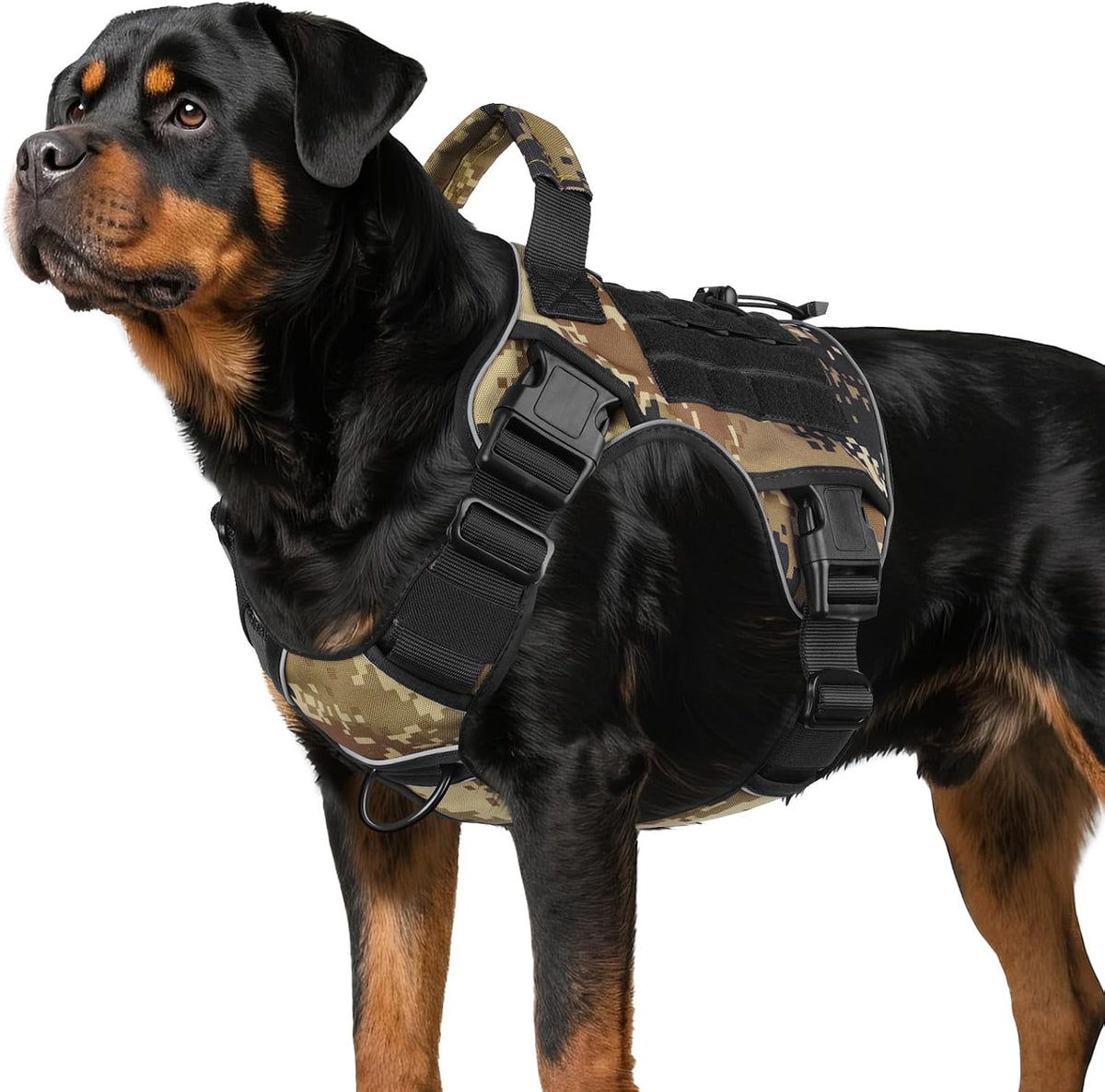 Tactical Dog Harness for Large Dogs,No Pull Heavy Duty Dog Harness