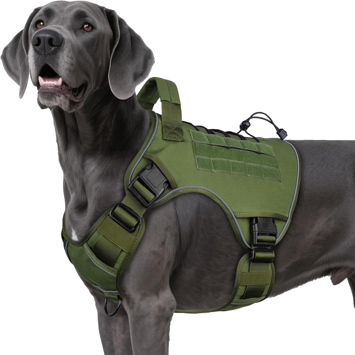 Tactical Dog Harness for Large Dogs,No Pull Heavy Duty Dog Harness