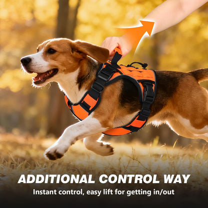 Tactical Dog Harness for Large Dogs,No Pull Heavy Duty Dog Harness