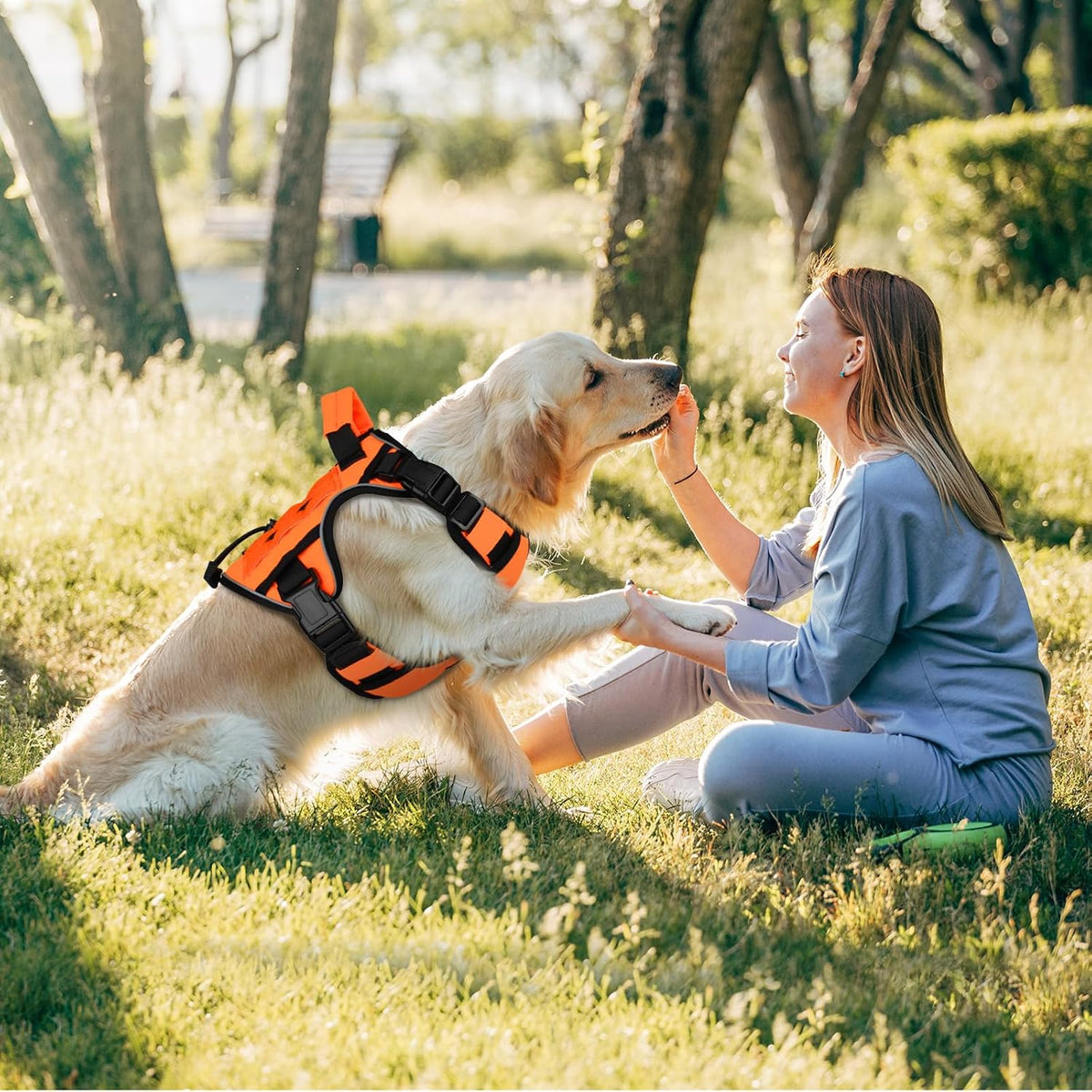 Tactical Dog Harness for Large Dogs,No Pull Heavy Duty Dog Harness