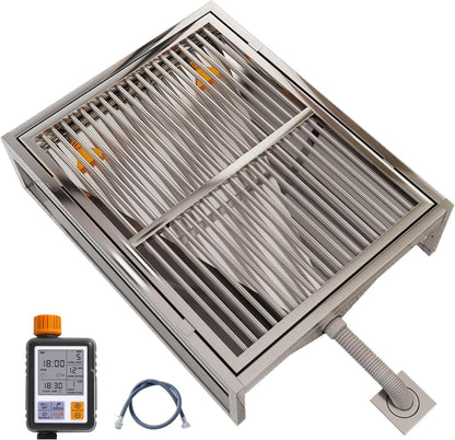 Stainless Steel Pet Toilet, Automatic Flushing Dog Toilet for Small Large Dogs, Indoor Dog Potty Toilet Training Tray,(60X40cm/23.6X15.7in)