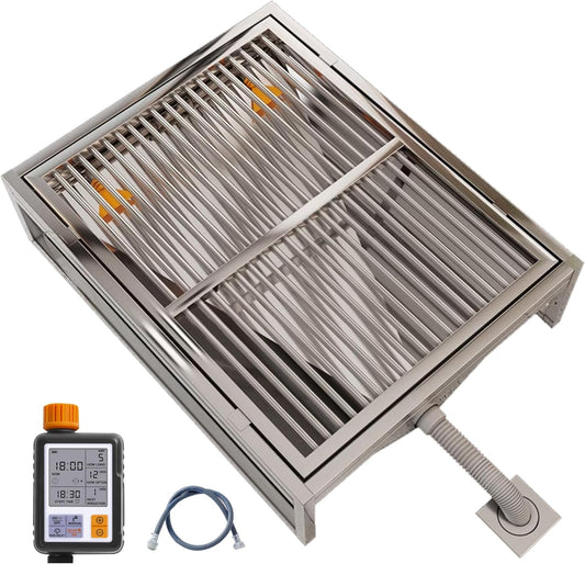 Stainless Steel Pet Toilet, Automatic Flushing Dog Toilet for Small Large Dogs, Indoor Dog Potty Toilet Training Tray,(60X40cm/23.6X15.7in)