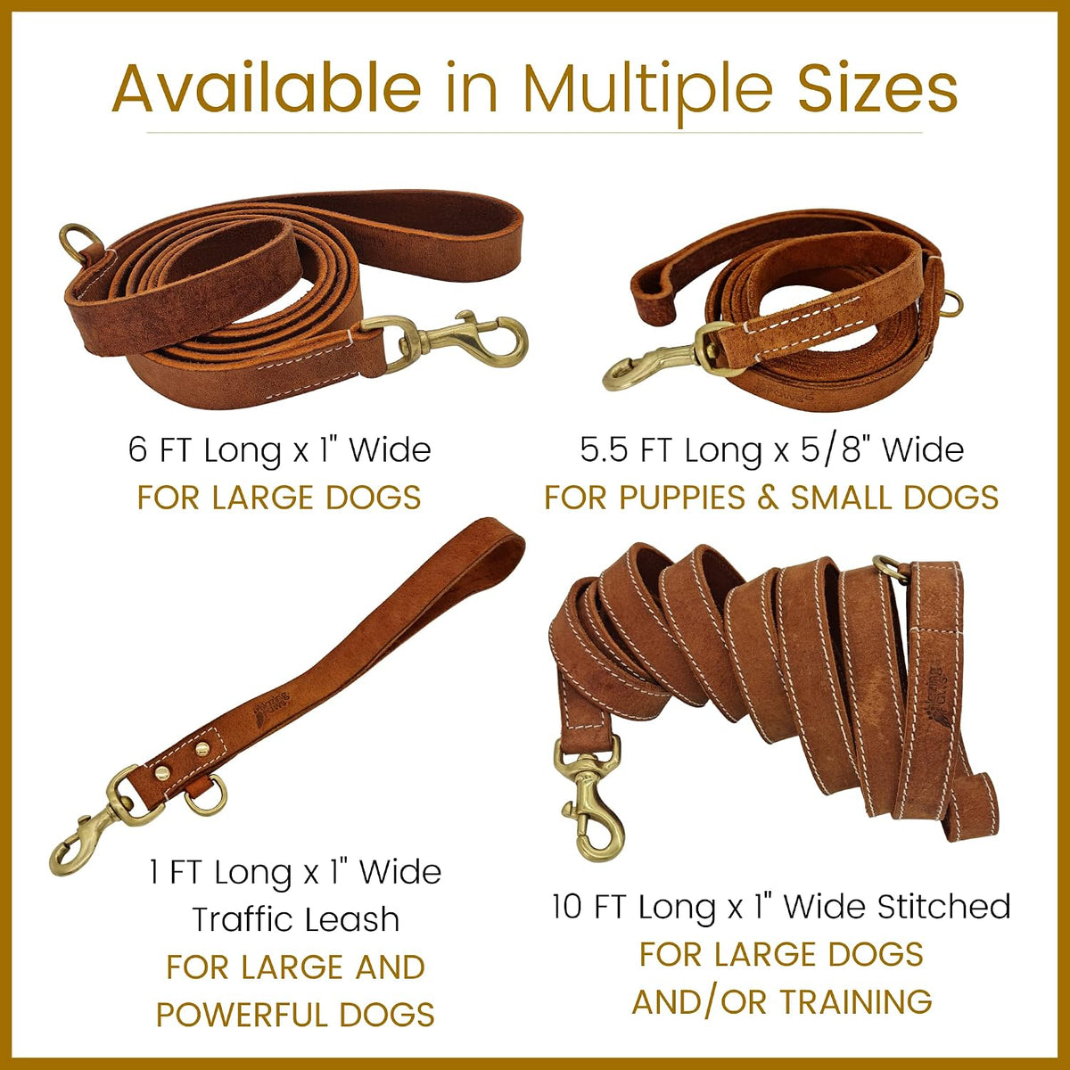 Vibrania 6 Ft Heavy Duty 1 inch Wide Super Soft Thick Distressed Leather Dog Leash, Indigo Blue with Side Ring (6 Ft L x 1" W, Indigo Blue)