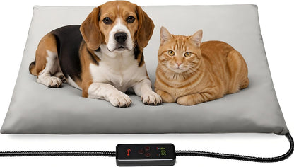 Heated Pet Mat, Large Dog & Cat Heating Pad, 35 x 24 in, Waterproof