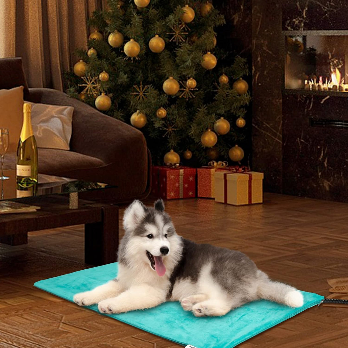 Heated Pet Mat, Large Dog & Cat Heating Pad, 35 x 24 in, Waterproof