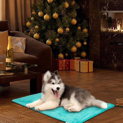Heated Pet Mat, Large Dog & Cat Heating Pad, 35 x 24 in, Waterproof