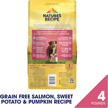 Grain Free Dry Dog Food, Salmon, Sweet Potato & Pumpkin Recipe, 12 lb. Bag