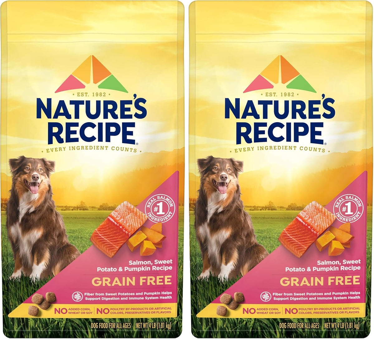 Grain Free Dry Dog Food, Salmon, Sweet Potato & Pumpkin Recipe, 12 lb. Bag
