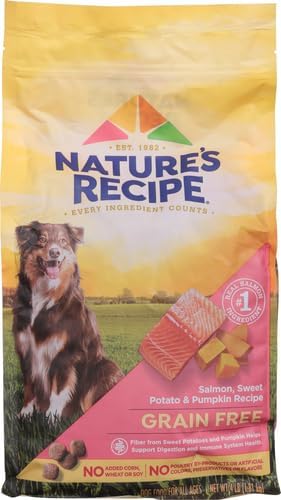 Grain Free Dry Dog Food, Salmon, Sweet Potato & Pumpkin Recipe, 12 lb. Bag