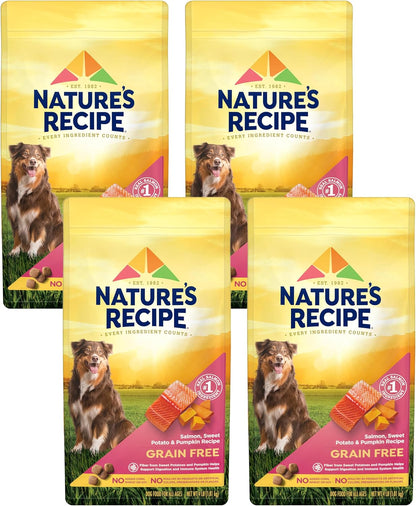 Grain Free Dry Dog Food, Salmon, Sweet Potato & Pumpkin Recipe, 12 lb. Bag