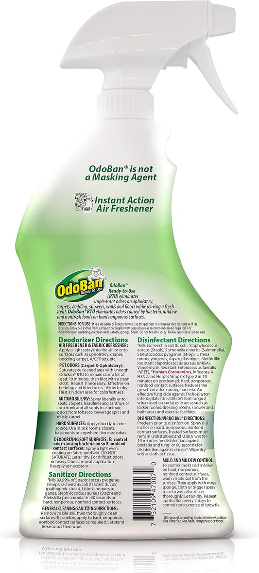 Ready-to-Use Disinfectant and Odor Eliminator, 32 Ounce Spray Bottle, Original Eucalyptus Scent