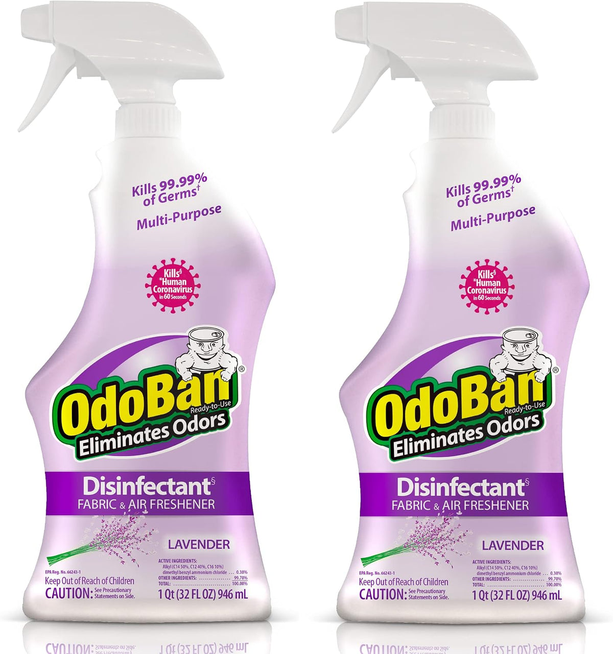 Ready-to-Use Disinfectant and Odor Eliminator, 32 Ounce Spray Bottle, Original Eucalyptus Scent