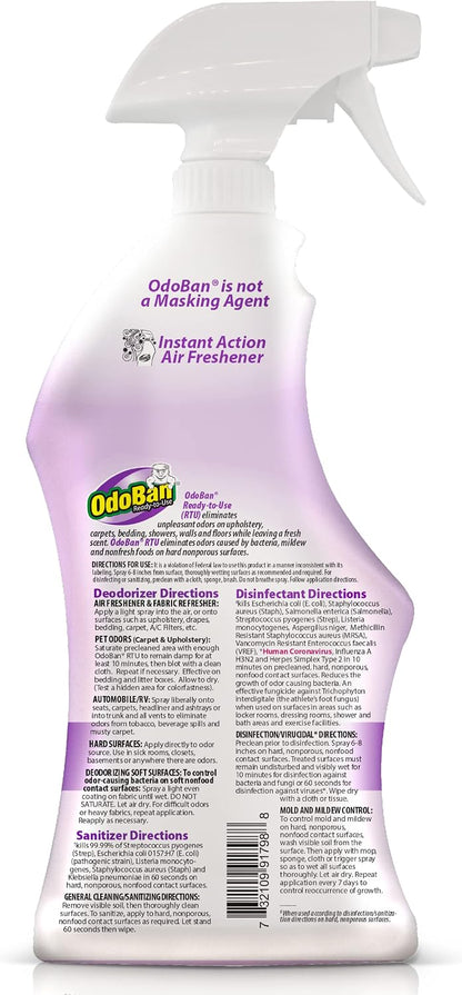 Ready-to-Use Disinfectant and Odor Eliminator, 32 Ounce Spray Bottle, Original Eucalyptus Scent