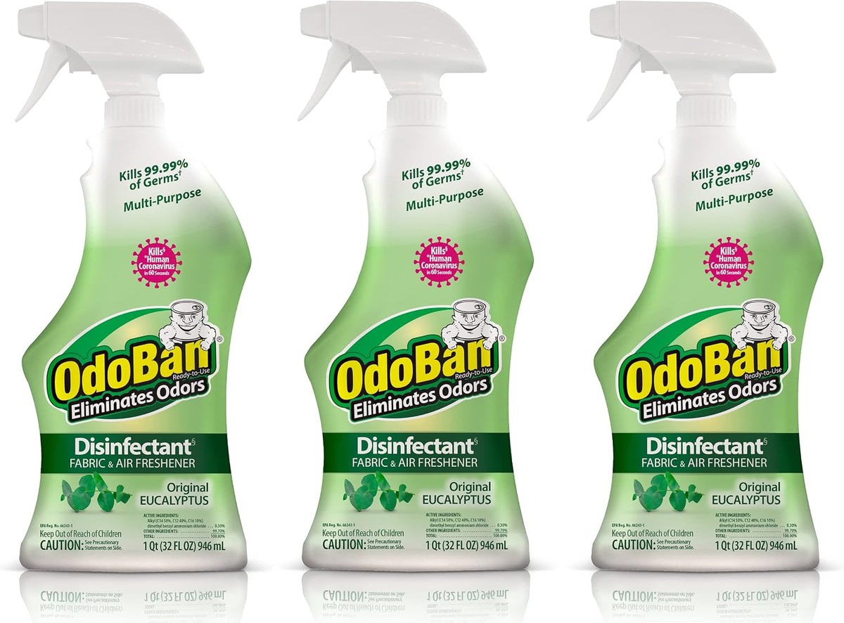 Ready-to-Use Disinfectant and Odor Eliminator, 32 Ounce Spray Bottle, Original Eucalyptus Scent