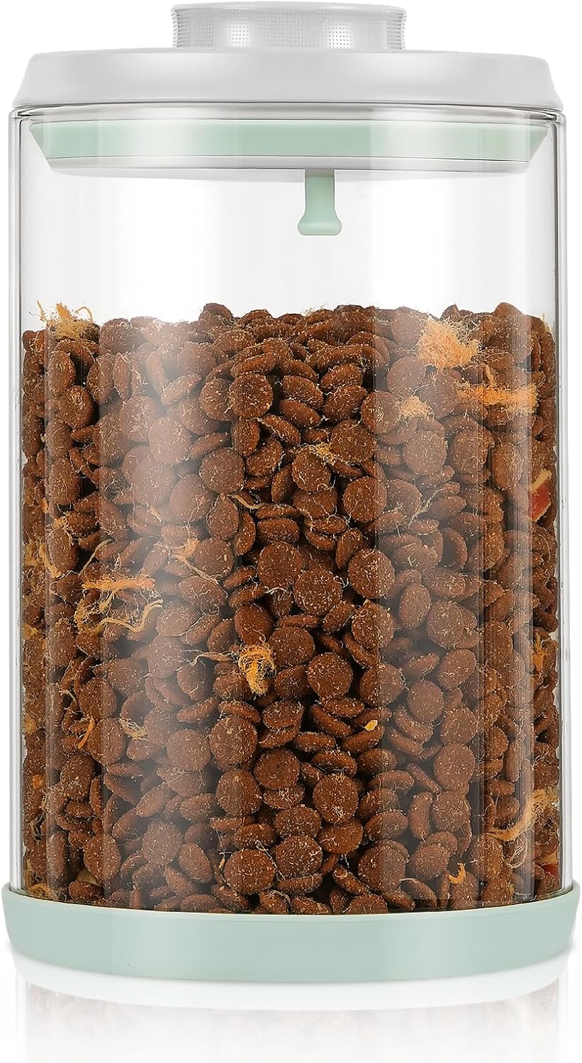 Dog-Cat Food Storage Container 40 lb, Large Stainless Steel Bin