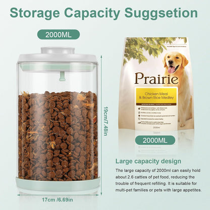 Dog-Cat Food Storage Container 40 lb, Large Stainless Steel Bin