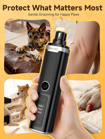Dog Nail Grinder Whisper Quiet & Safe for Sensitive Dogs and Cats