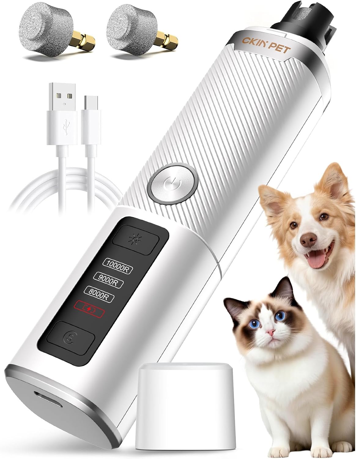 Dog Nail Grinder Whisper Quiet & Safe for Sensitive Dogs and Cats